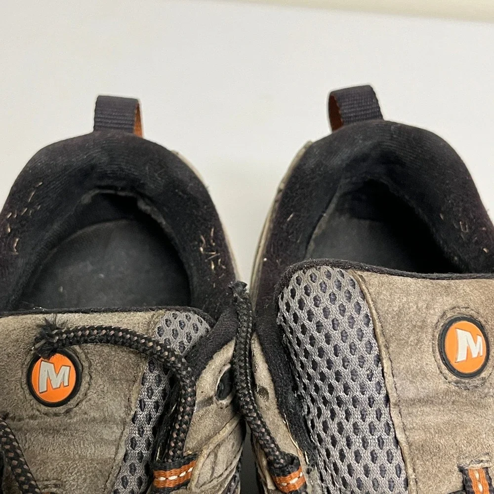 Merrell Moab 2 Waterproof Hiking Shoes Mens 10.5 Brown Grey Vibram J06029